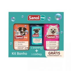 Shampoo Sanol - kit Banho (Shampoo, Colônia e Condicionador)